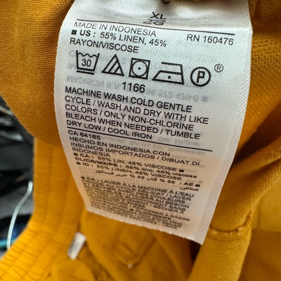 NWT OLD navy Mid-Rise Linen-Blend Shorts - 4-inch inseam - Picture 6 of 6